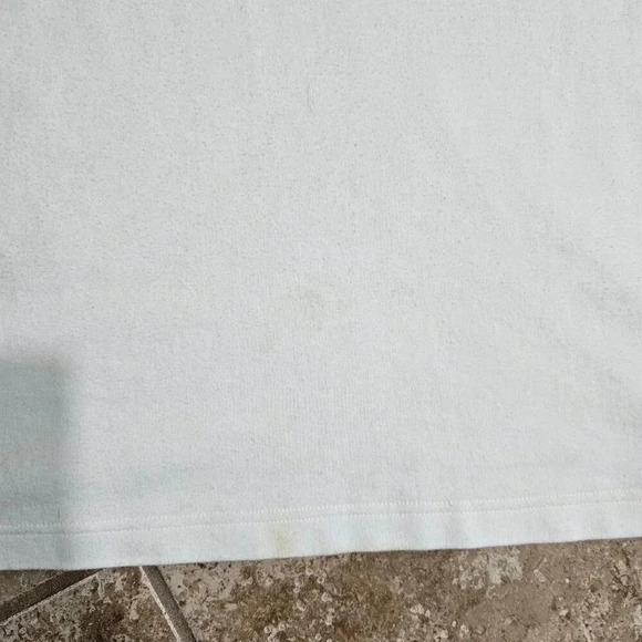 VTG Tommy Hilfiger Mens L Polo Shirt Red Stripe White 90s Preppy Sporty Tee - Picture 6 of 8